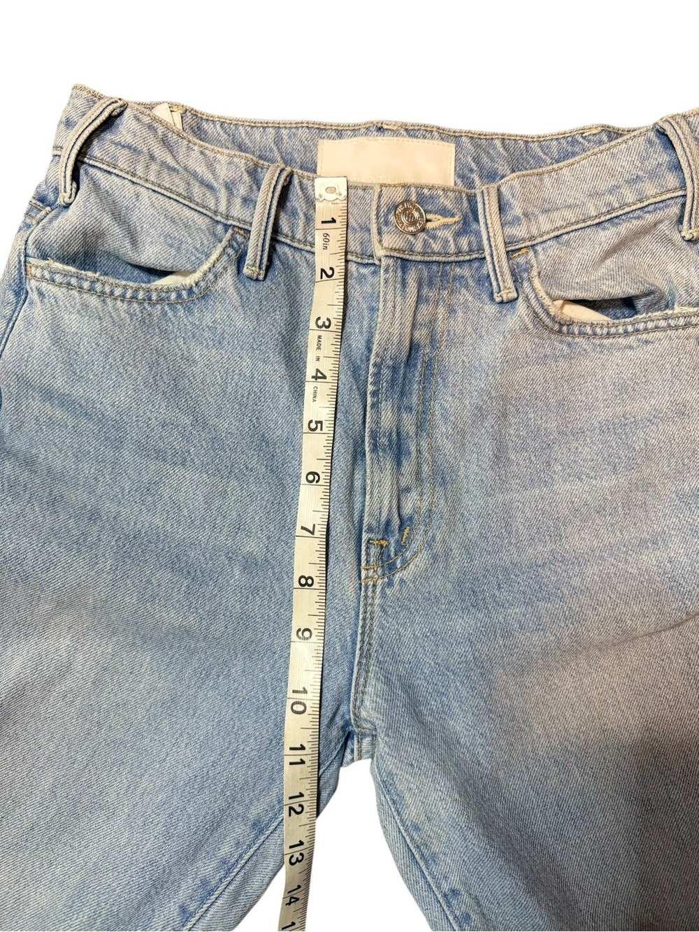MOTHER The Hustler Ankle Fray Jeans 24 Home On The Range 100% Cotton - Picture 11 of 12